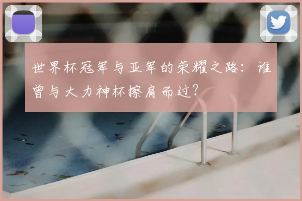 世界杯冠军与亚军的荣耀之路：谁曾与大力神杯擦肩而过？