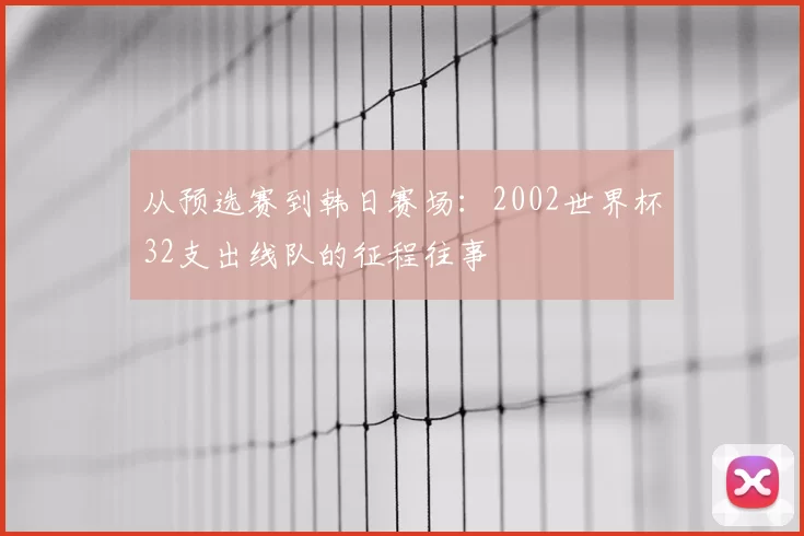 从预选赛到韩日赛场：2002世界杯32支出线队的征程往事